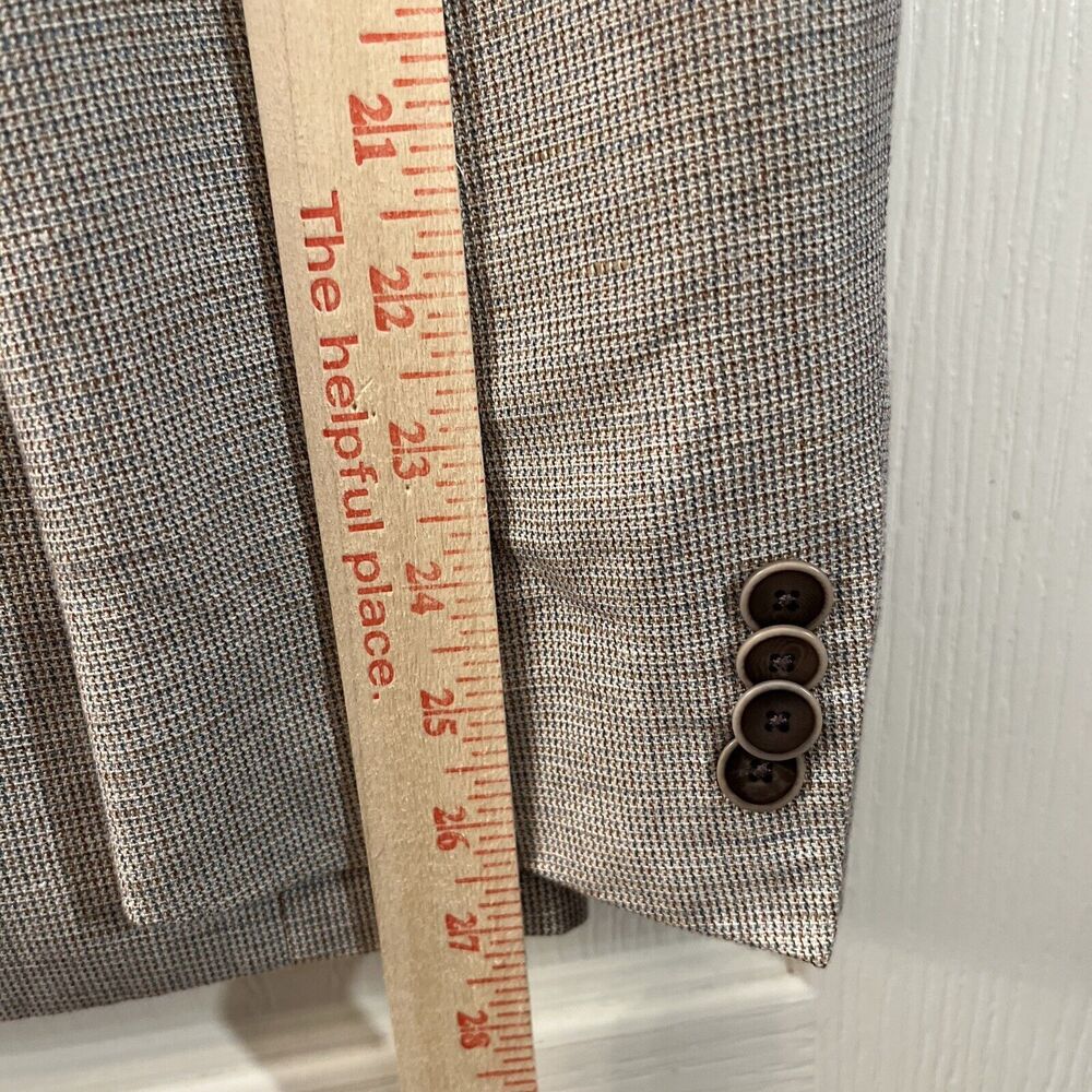 Michael Kors Mens Two Button Blazer Linen Blend‎ Sport Coat Jacket Size 42R - Picture 9 of 9